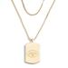 WEAR by Erin Andrews x Baublebar New York Jets Gold Dog Tag Necklace