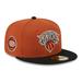 Men's New Era Rust/Black York Knicks Two-Tone 59FIFTY Fitted Hat