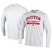 Men's Under Armour White Boston University Lacrosse Performance Long Sleeve T-Shirt