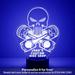 Mirror Magic Store Skull and Spark Plugs Color Changing Personalized LED Light with Remote Control