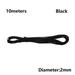 5/10/20meters High quality 7 Colors Outdoor Tool Hiking Camping Equipment Survival kit Paracords 550 Rope Paracord Cord Lanyard Tent Ropes BLACK 10 METERS