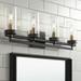 Possini Euro Design Possini Euro Valor 28 Wide Matte Black 4-Light Bath Light