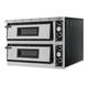 Prisma Plus XL44 Twin Deck Electric Pizza Oven. 8 x 14 Inch Pizzas Stainless Steel Silver