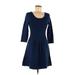 Jessica Simpson Casual Dress: Blue Dresses - Women's Size Medium
