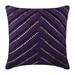 Euro Sham Pillow Cover Decorative Purple European Pillow Covers 26x26 inch (65x65 cm) Suede Euro Pillowcases Striped Pintucks Textured Modern European Shams - Purple Influence