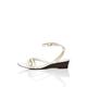 FIND Asymetric Toe Thong Wedge, Damen Peeptoe Sandalen, Elfenbein (Off-White Off-White), 36 EU (3 UK)