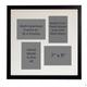 Wall Space Multi Aperture Photo Frame 7x5-25mm Matt Black - REAL GLASS - Picture Frames Multiple Photos 7 x 5 Photo Frames Multiple Photos - Four Photos