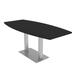Skutchi Designs, Inc. 6 Ft Boat Shaped Conference Table w/ Double Base Wood/Metal in Gray | 29 H x 69.5 W x 33.5 D in | Wayfair