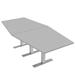 Skutchi Designs, Inc. 6 Person Hexagon Conference Table w/ T Base Wood/Metal in Gray | 29 H x 69.5 W x 33.5 D in | Wayfair HAR-HEX.IR-34x70-T-XD01