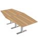 Skutchi Designs, Inc. 6 Person Hexagon Conference Table w/ T Base Wood/Metal in Brown | 29 H x 69.5 W x 33.5 D in | Wayfair HAR-HEX.IR-34x70-T-XD21