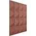 Ekena Millwork Cornelia EnduraWall Decorative 3D Wall Panel in Brown | 19.63 H x 19.63 W x 1.25 D in | Wayfair WP20X20CNFCP-CASE-12