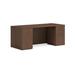 HON Mod Double Pedestal Desk Wood/Metal in Brown/Gray | 29 H x 72 W x 30 D in | Wayfair HLPLDS72PSSE1