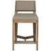 Vanguard Furniture Thom Filicia Solid Wood 32.5" Bar Stool Wood/Upholstered in White/Brown | 42 H x 19 W x 21.75 D in | Wayfair