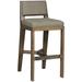 Vanguard Furniture Thom Filicia 32.5" Bar Stool Wood/Upholstered in White/Brown | 42 H x 19 W x 21.75 D in | Wayfair 9080-BS_153038_CasaBlanca