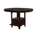Red Barrel Studio® 60 Inch Counter Height Table w/ Storage, Open Shelf, 6 Seater Wood in Brown | 36.25 H x 42 W x 42 D in | Wayfair