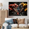 Red Barrel Studio® Yellow Football Dynamic Formation - Print on Canvas Canvas, Cotton | 12 H x 20 W x 1 D in | Wayfair