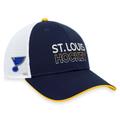 Men's Fanatics Branded Navy St. Louis Blues Authentic Pro Rink Trucker Adjustable Hat