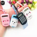 Mini calculatrice numérique Portable porte-clés créatif Kawaii Mini calculatrice de poche taille