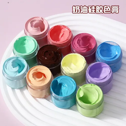 Pâte de couleur liquide en Silicone, 30g, crème grasse, peinture Macaron, colle à pincer, couleur AB