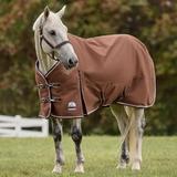 SmartPak Deluxe Turnout Blanket with Earth Friendly Fabric - 72 - Heavy (360g) - Cafe/Dark Roast & Blonde Roast/White Piping - Smartpak