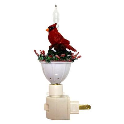 Roman 46673 - 6"H CARDINAL BUBBLE LIGHT NIGHT LIGHT Bubble Light Night Light