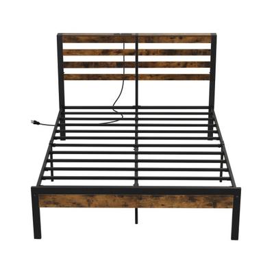 Costway Full/Queen Size Bed Frame with Charging St...