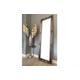 Full Length Floor Dressing Mirror with Hardwood Frame - Silver Gold Black Cream White