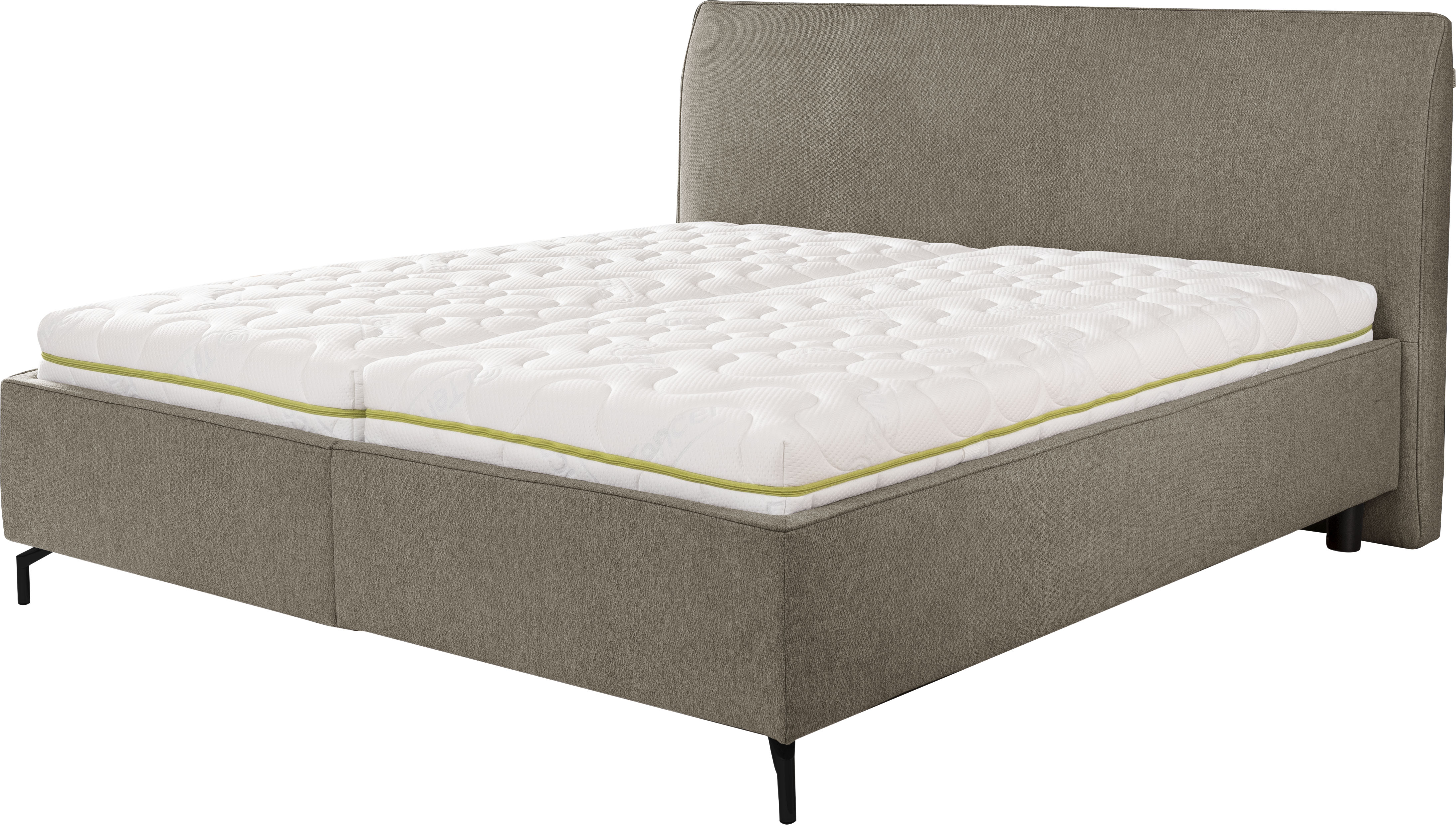 Stauraumbett ALINA "Serina Comfort", grau (beigegrau tcm 149), B:220cm L:219cm, Struktur fein TCM (100% Polyester), Betten, inkl. Lattenrost, diverse Ausführungen Image