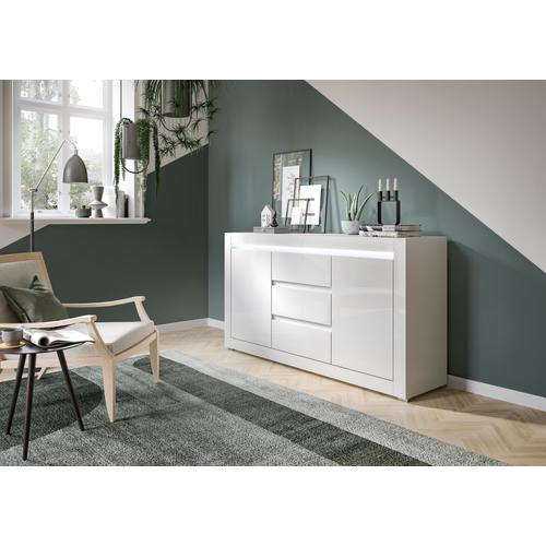 "Sideboard INOSIGN ""Bialy"" Sideboards Gr. B/H/T: 155 cm x 41 cm x 41 cm, 3, weiß (weiß hg) Sideboards"