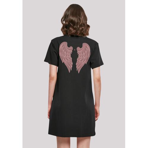 „Shirtkleid F4NT4STIC „“Engel Damen T-Shirt Kleid““ Gr. L, schwarz Damen Kleider Freizeitkleider Print“