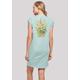 Shirtkleid F4NT4STIC "Blumen Muster grün" Gr. 3XL, blau (bluemint) Damen Kleider Freizeitkleider Print
