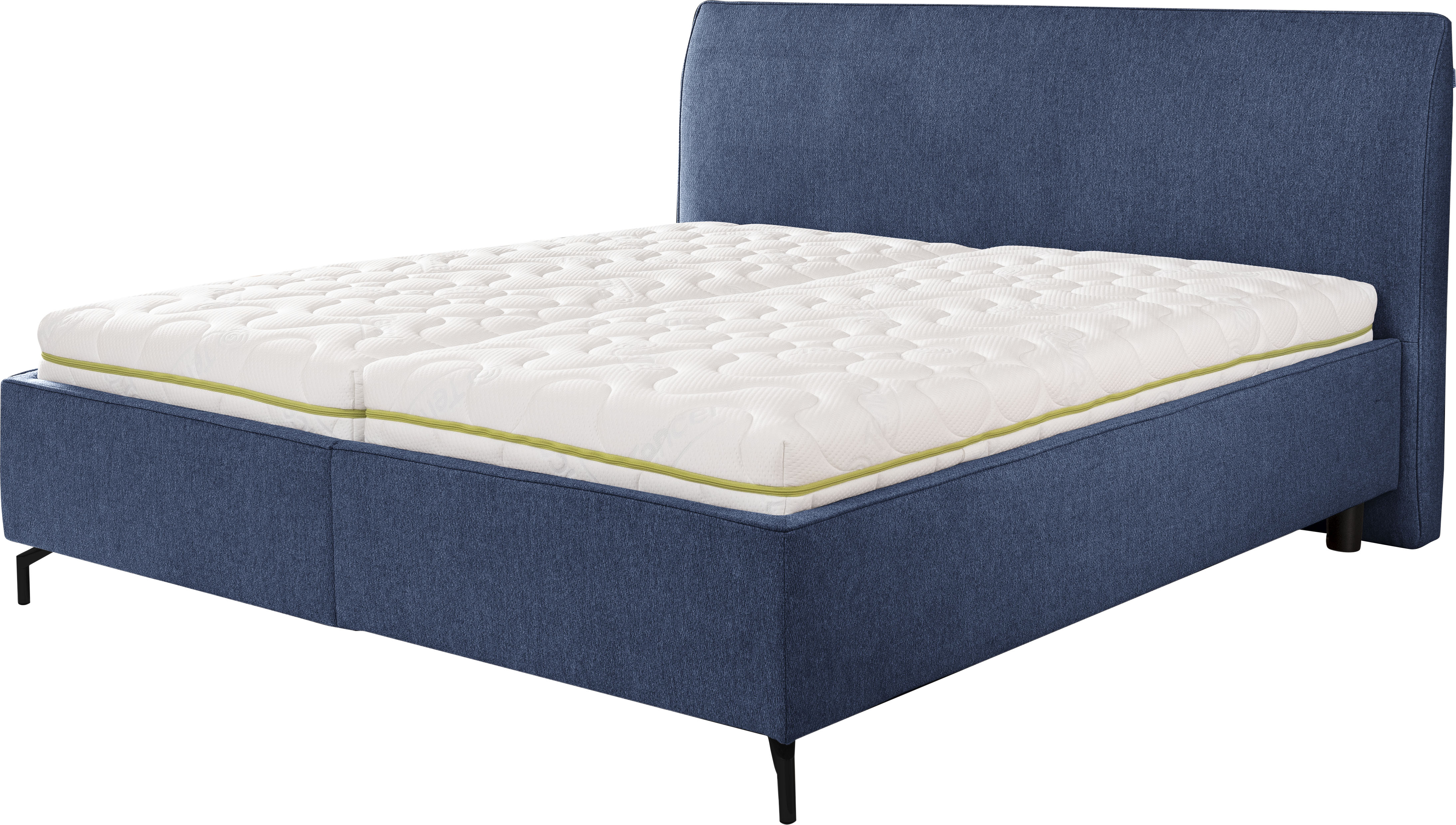 Stauraumbett ALINA "Serina Comfort", blau (dunkelblau tcm 96), B:200cm L:219cm, Struktur fein TCM (100% Polyester), Betten, inkl. Lattenrost, diverse Ausführungen Image