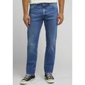 Regular-fit-Jeans LEE "DAREN ZIP FLY" Gr. 32, Länge 30, blau (indigo vintage) Herren Jeans Regular Fit