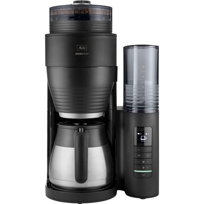 MELITTA Kaffeemaschine mit Mahlwerk "AromaFresh Therm Pro X 1030-12 schwarz-silber" Kaffeemaschinen Gr. 1 l, 8 Tasse(n), silberfarben (schwarz, silber) Kaffeemaschine mit Mahlwerk