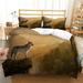 Newly Fashion Boy Man Duvet Cover Set Home Textiles 3D Wolf Printed Home Bed Set Full (80 x90 )