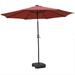 Maykoosh Tuscan Treats Modern 9 ft Steel Market Patio Umbrella With Solar Powered LED & Tilt