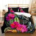 Home Bed Set 3D Sea Turtle and Flower Painting Duvet Cover Sets Bedspreads Bedding Suit Queen (90 x90 )