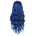 Hemoton Long Wavy Wigs Halloween Blue Hairpiece Beautiful Women s Periwig Natural Wig
