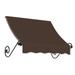 Awntech 3.375 ft Charleston Fixed Awning Acrylic Fabric Brown