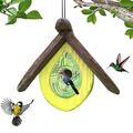 TWIFER Hand Carved Wood Birdhouses Hanging Bird House Outdoor Garden Patio Garden Decorative Pet Cottage Distressed Wooden Birdhouse Outdoor Garden Bird Houses