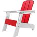 All Weather Resistant Indoor Outdoor Chairs For Children And Pets Outdoor Patio Backyard Furniture (Red White)