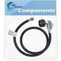 BBQ Gas Grill Propane Regulator Hose Replacement Parts for Weber GENESIS SILVER B LP SWE (2002-2003) - Compatible Barbeque 41 Inch Regulator and Hose