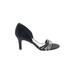 Alfani Heels: Slip-on Stiletto Cocktail Black Shoes - Women's Size 7 - Open Toe