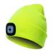 Visland Unisex LED Beanie Hat with Light Rechargeable LED Headlamp for Outdoor Activities Knit Lighted Headlight Cap Gifts for Men Dad Husband Women Mom Wife Teens Handyman Presents