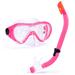 Junior Semi-Dry Diving & Snorkel Set Pink