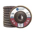 Benchmark Abrasives 4.5 x 7/8 T27 Ceramic Flat Flap Discs for Sanding Grinding Finishing Stock Removal on Stainless Steel Carbon Steel Alloys Metals (10 Pack) - 60 Grit