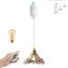 FSLiving Adjustable Height H Type Track Lighting with Tiffany Pink Glass Butterfly Shade Remote Control 2200K-6500K Track Mount Pendant Light Timer Decorate for Dinning Table Kid s Room - 1 Pack