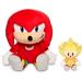 Kidrobot Sonic the Hedgehog Knuckles HugMe & Super Sonic Phunny Plush Bundle 2-Pack