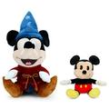 Kidrobot Disney Mickey Mouse Fantasia Sorcerer HugMe & Mickey Phunny Plush Bundle 2-Pack