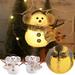 Dengmore Christmas Little Snowman Decoration Checkered Stripe Scarf Doll Children s Christmas Gift